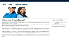 Desktop Screenshot of flightnursing.com